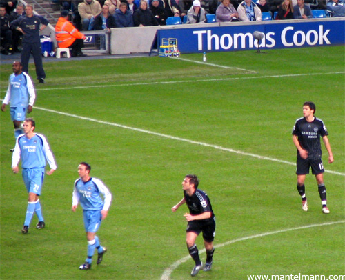 Stuart Pearce, Darius Vassell, Dietmar Hamann, Stephen Ireland, Frank Lampard, Michael Ballack Foto: Spielszene