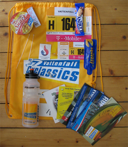 Der Vattenfall Cyclassics 2006 Starterbeutel starterbeutel.jpg
